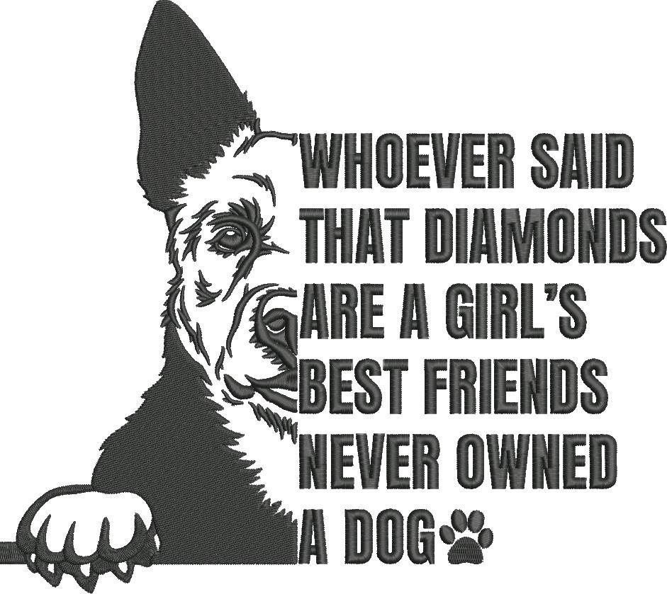 A Girl's Best Friend Dog Quote 